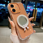 Custodia antiurto con specchio per iPhone 16 Pro
