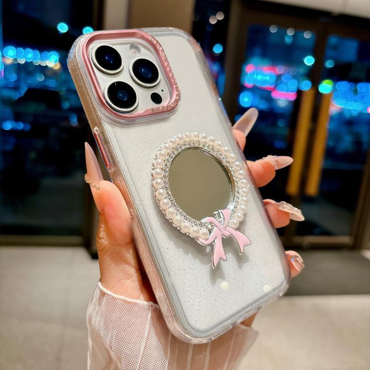 Custodia antiurto con specchio per iPhone 16 Pro