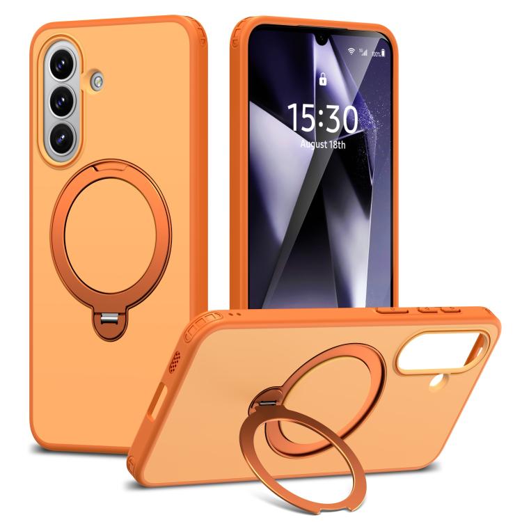 Custodia antiurto magnetica in TPU e PC con supporto girevole per Galaxy A57 e