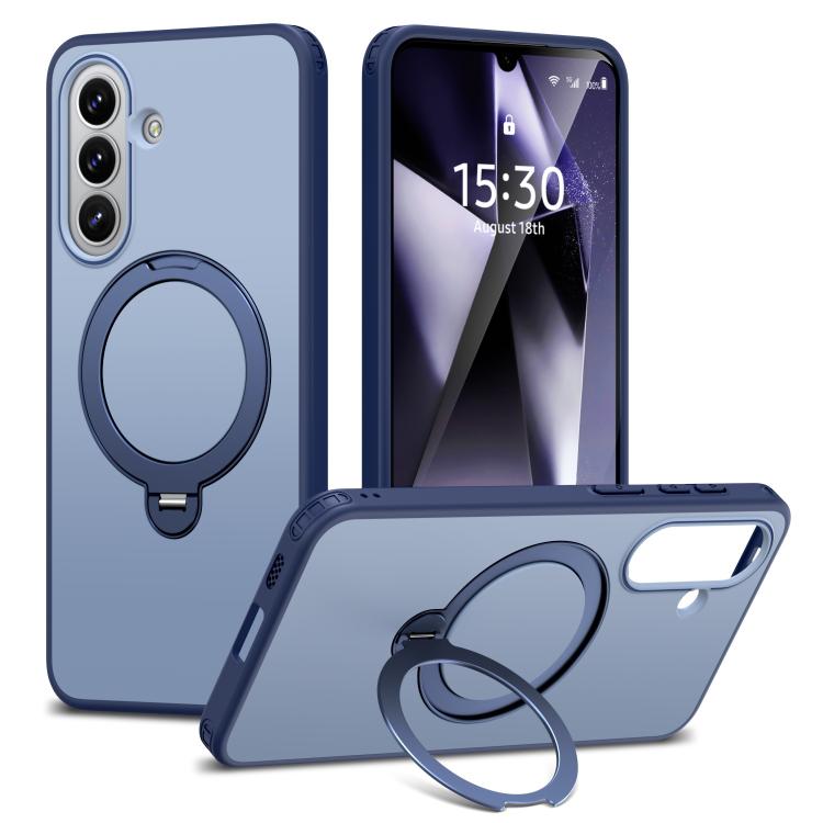 Custodia antiurto magnetica in TPU e PC con supporto girevole per Galaxy A57 e
