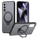 Custodia antiurto magnetica in TPU e PC con supporto girevole per Galaxy A57 e