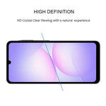 Pellicola in vetro temperato con stampa serigrafica per Galaxy A08 e modelli