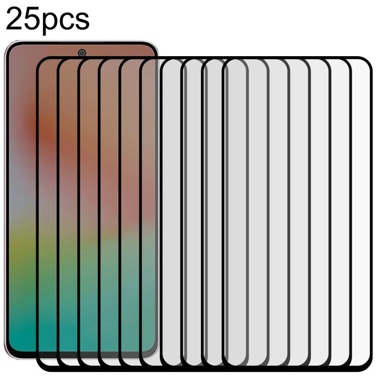 Pellicola in vetro temperato con stampa serigrafica per Galaxy A08 e modelli
