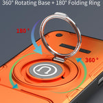 Custodia magnetica con supporto scorrevole per fotocamera iPhone