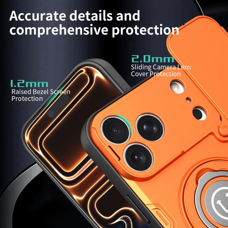 Custodia magnetica con supporto scorrevole per fotocamera iPhone