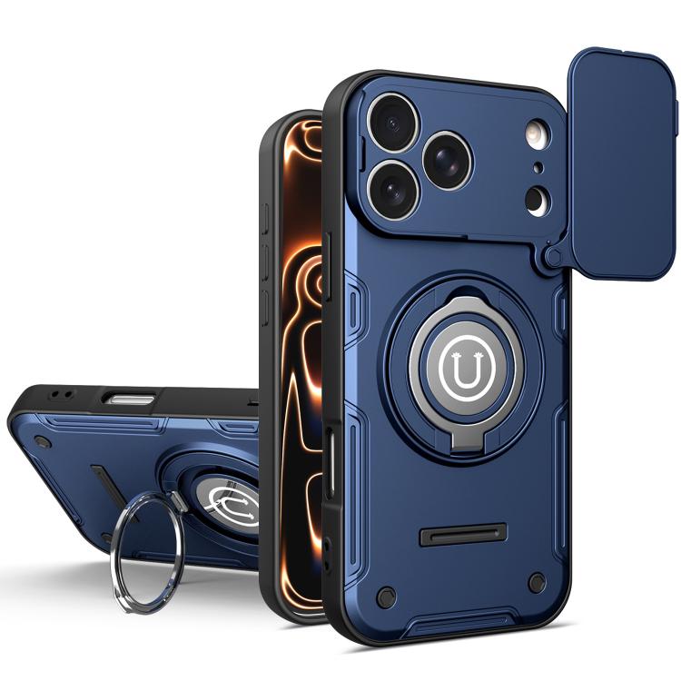 Custodia magnetica con supporto scorrevole per fotocamera iPhone