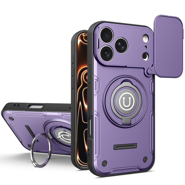 Custodia magnetica con supporto scorrevole per fotocamera iPhone