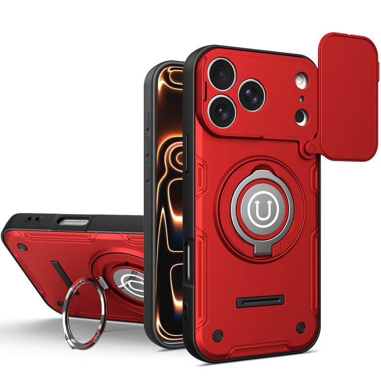 Custodia magnetica con supporto scorrevole per fotocamera iPhone