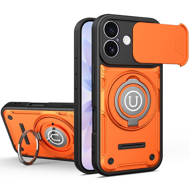 Custodia magnetica con supporto scorrevole per fotocamera iPhone