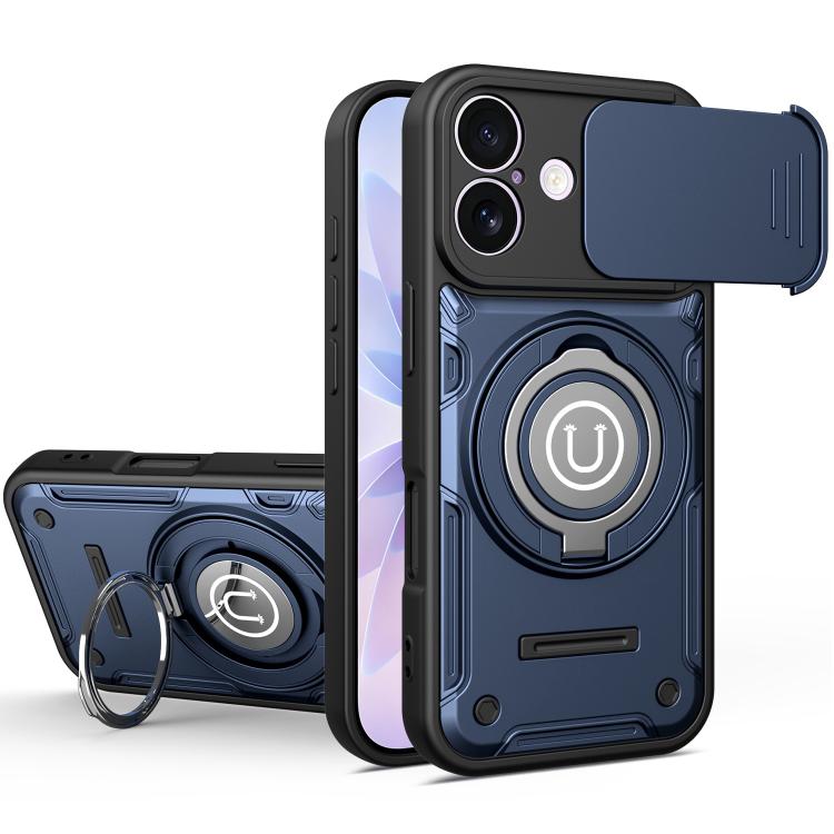 Custodia magnetica con supporto scorrevole per fotocamera iPhone