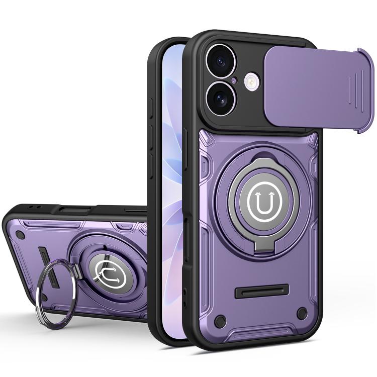 Custodia magnetica con supporto scorrevole per fotocamera iPhone