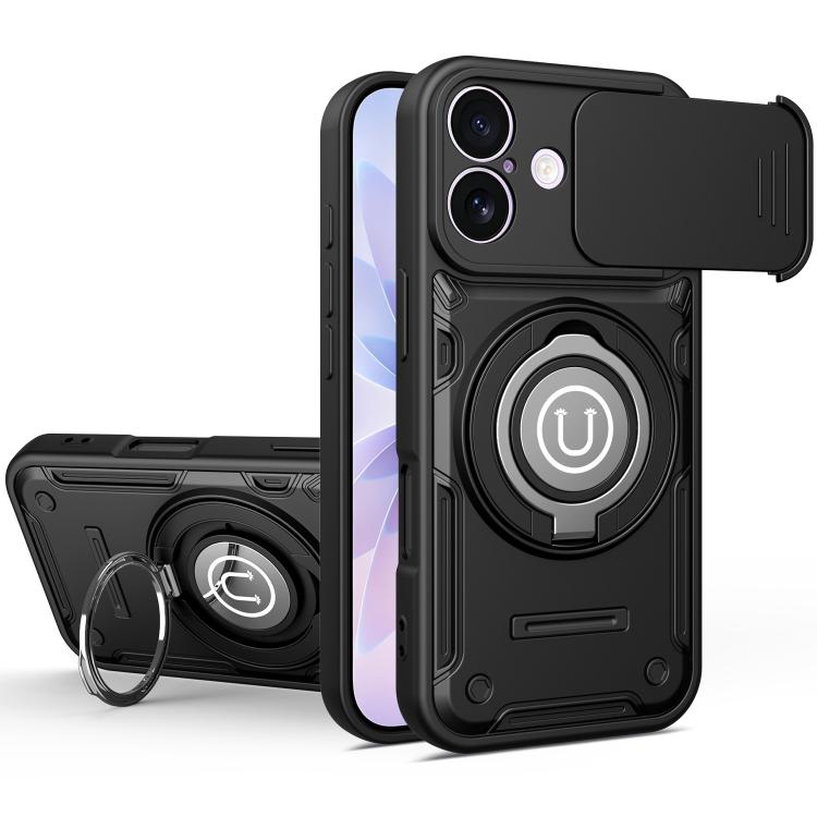 Custodia magnetica con supporto scorrevole per fotocamera iPhone