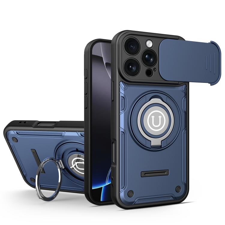 Custodia magnetica con supporto scorrevole per fotocamera iPhone