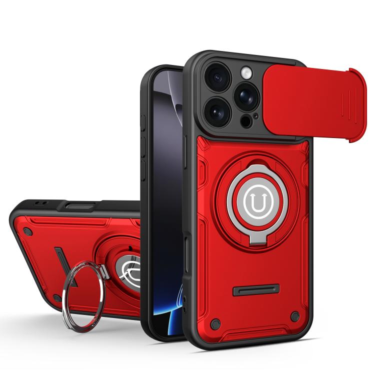 Custodia magnetica con supporto scorrevole per fotocamera iPhone