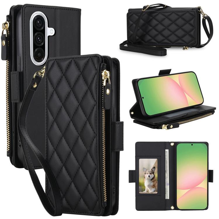 Borsa a tracolla con cerniera e 9 scomparti per carte per Galaxy A36 A37 A56 5G