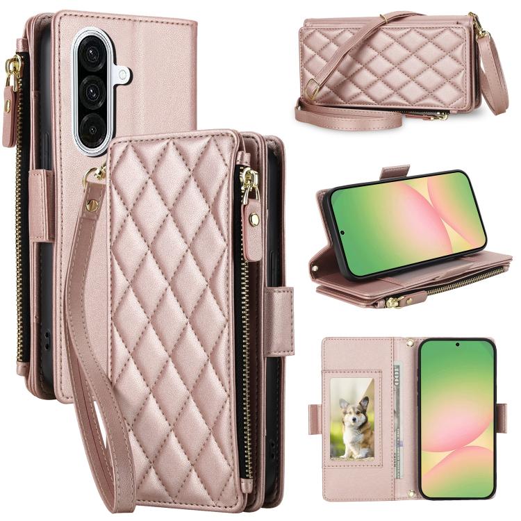 Borsa a tracolla con cerniera e 9 scomparti per carte per Galaxy A36 A37 A56 5G