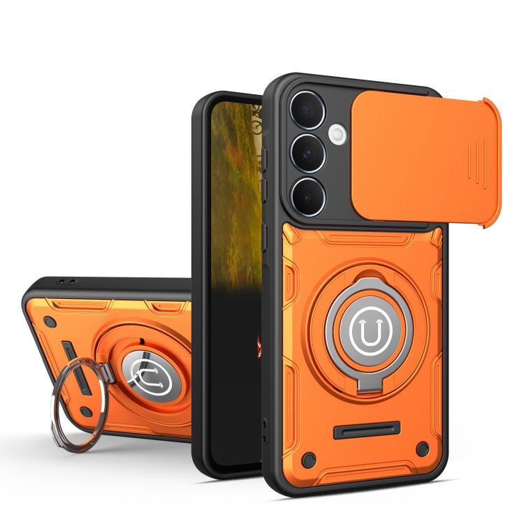 Custodia magnetica con supporto scorrevole per Galaxy A27, A26 5G, A17 5G, A55