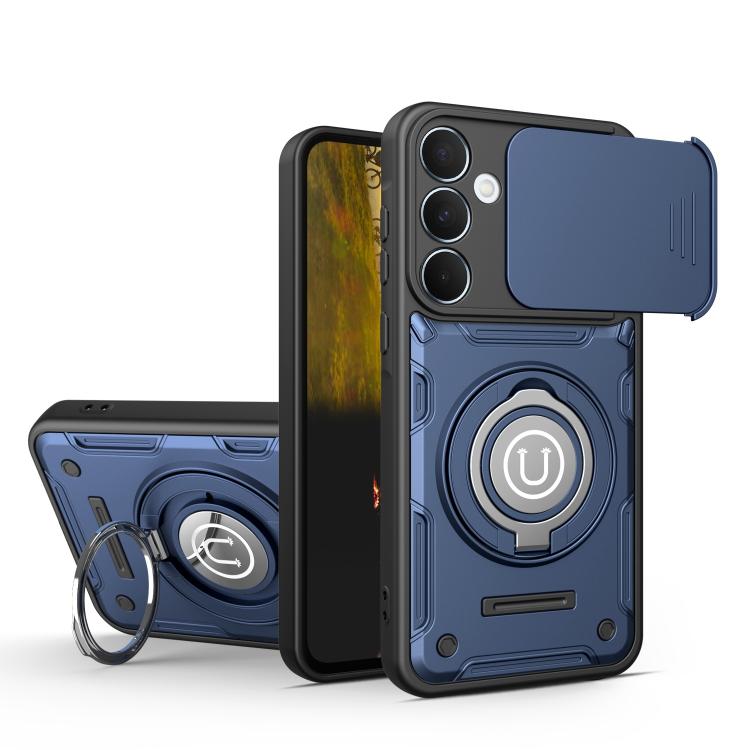 Custodia magnetica con supporto scorrevole per Galaxy A27, A26 5G, A17 5G, A55