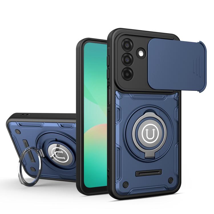 Custodia magnetica con supporto scorrevole per Galaxy A27, A26 5G, A17 5G, A55