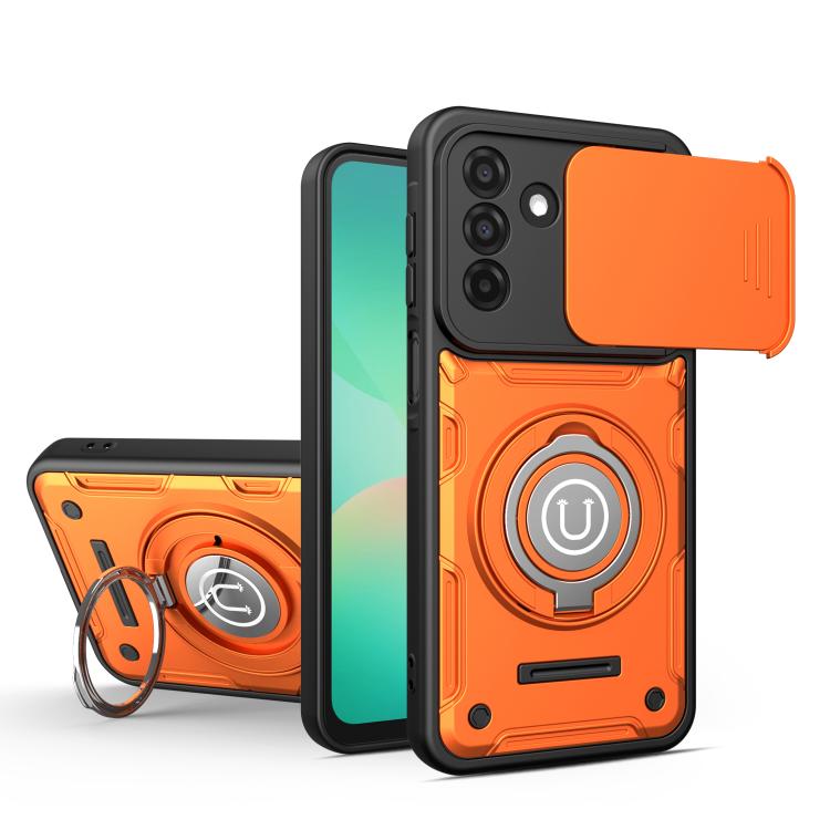 Custodia magnetica con supporto scorrevole per Galaxy A27, A26 5G, A17 5G, A55