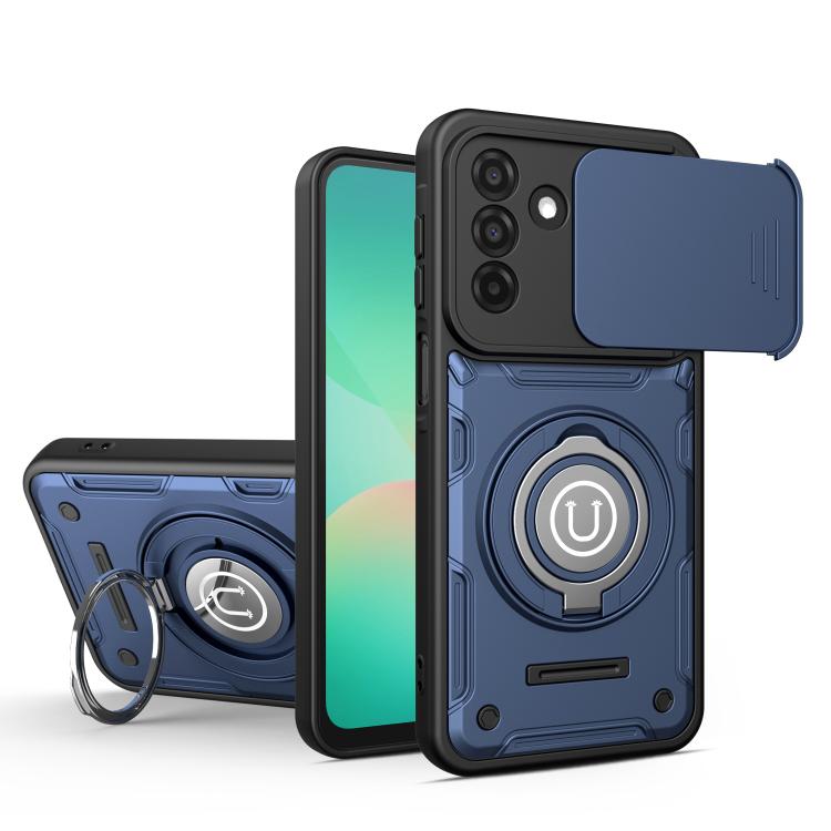 Custodia magnetica con supporto scorrevole per Galaxy A27, A26 5G, A17 5G, A55