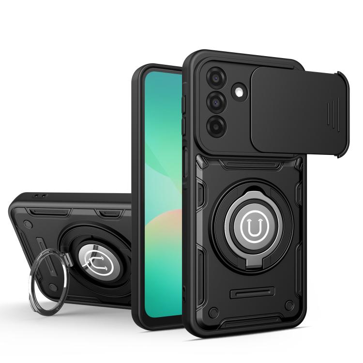 Custodia magnetica con supporto scorrevole per Galaxy A27, A26 5G, A17 5G, A55
