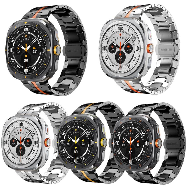 Confezione da 5 cinturini per orologio in acciaio inossidabile con fibbia a farfalla xDfin, For Galaxy Watch Ultra / Ultra 2025, For Galaxy Watch8 / 8 Classic