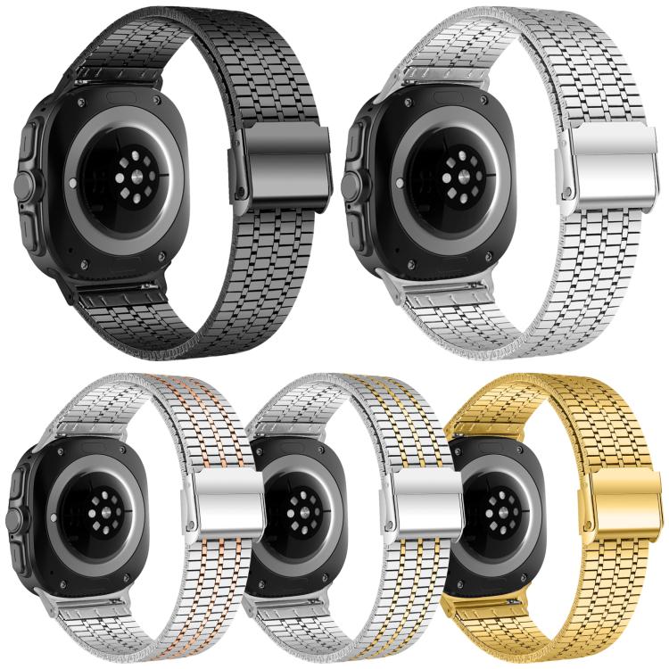 Confezione da 5 cinturini per orologio in acciaio inossidabile con fibbia a sette perline xDfind, For Galaxy Watch8 / 8 Classic