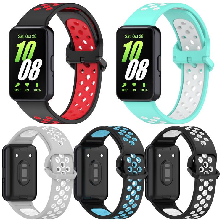 Confezione da 5 cinturini per orologio in silicone traspirante bicolore xDfind, For Galaxy Fit3