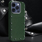 Custodia magnetica in denim per iPhone 15 Pro Max