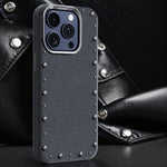 Custodia magnetica in denim per iPhone 15 Pro Max