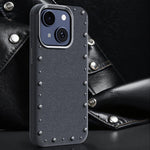 Custodia magnetica in denim per iPhone 15 Pro Max