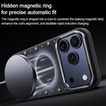 Custodia magnetica in denim per iPhone 15 Pro Max