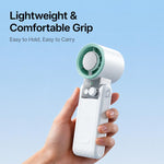 Ventilatore portatile mini pieghevole Y39 con display digitale intelligente a 199 livelli, manopola di regolazione e mini funzione di raffreddamento.