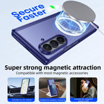 Custodia magnetica integrata con finitura opaca effetto pelle per Galaxy Z Fold7