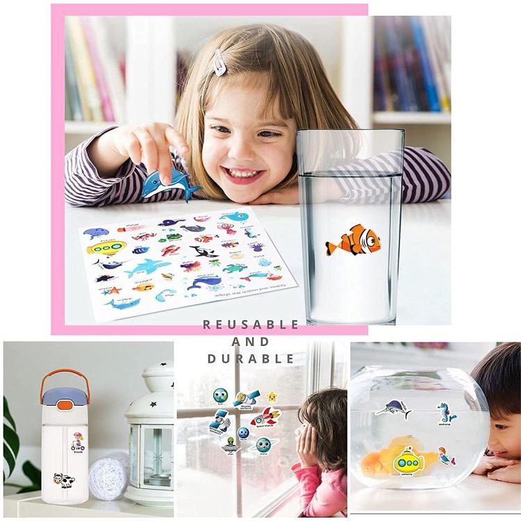 Adesivi impermeabili riutilizzabili per educazione bambini