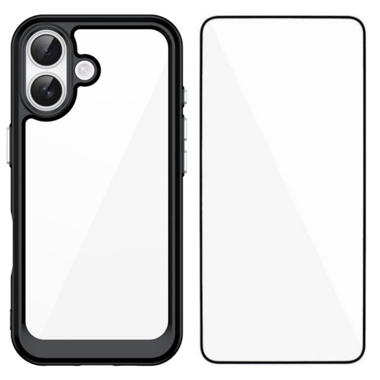 Custodia TPU con vetro temperato per iPhone 17 e compatibili