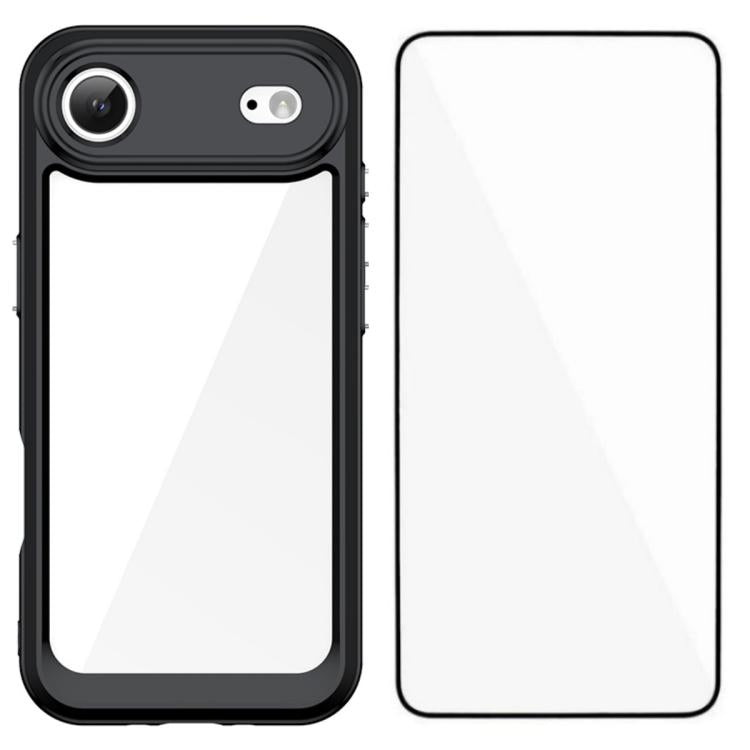 Custodia TPU con vetro temperato per iPhone 17 e compatibili