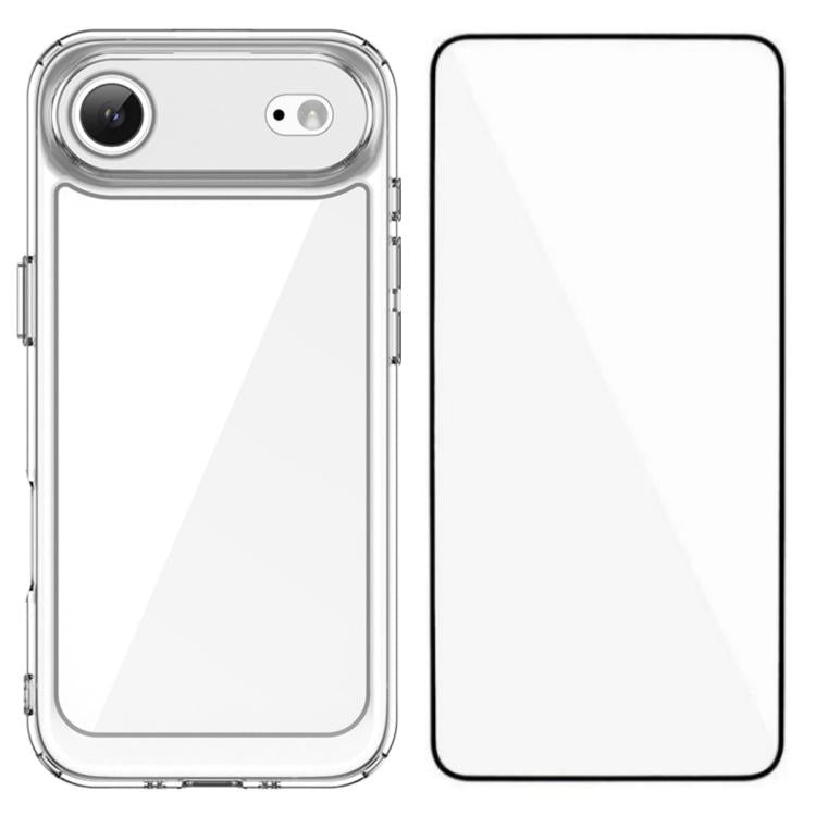 Custodia TPU con vetro temperato per iPhone 17 e compatibili