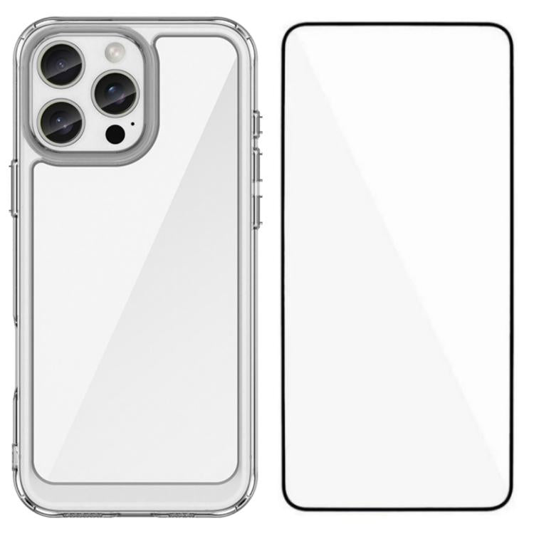 Custodia TPU con vetro temperato per iPhone 17 e compatibili