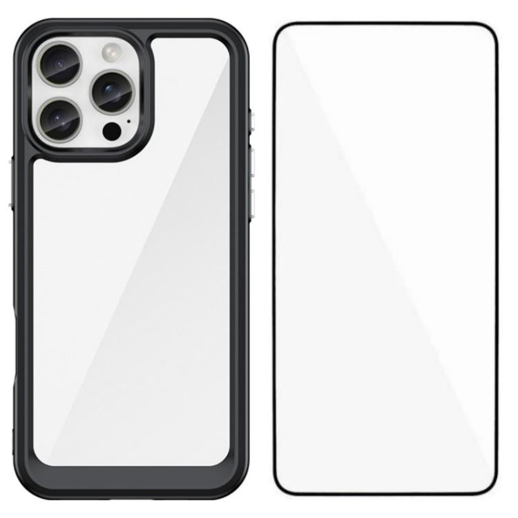 Custodia TPU con vetro temperato per iPhone 17 e compatibili