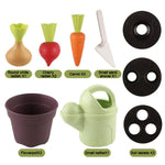 Set di piante in vaso in paglia di grano biologica