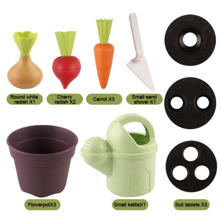 Set di piante in vaso in paglia di grano biologica