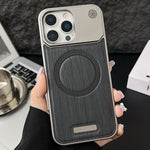 Custodia magnetica effetto legno per iPhone 13 Pro