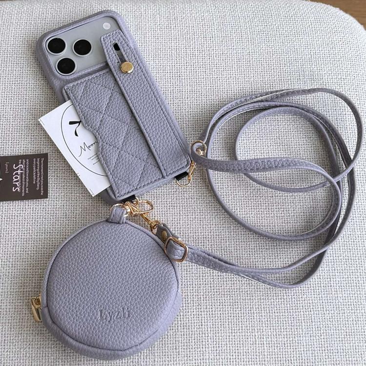 Custodia portafoglio in PU con cinturino per iPhone 17e e 16e