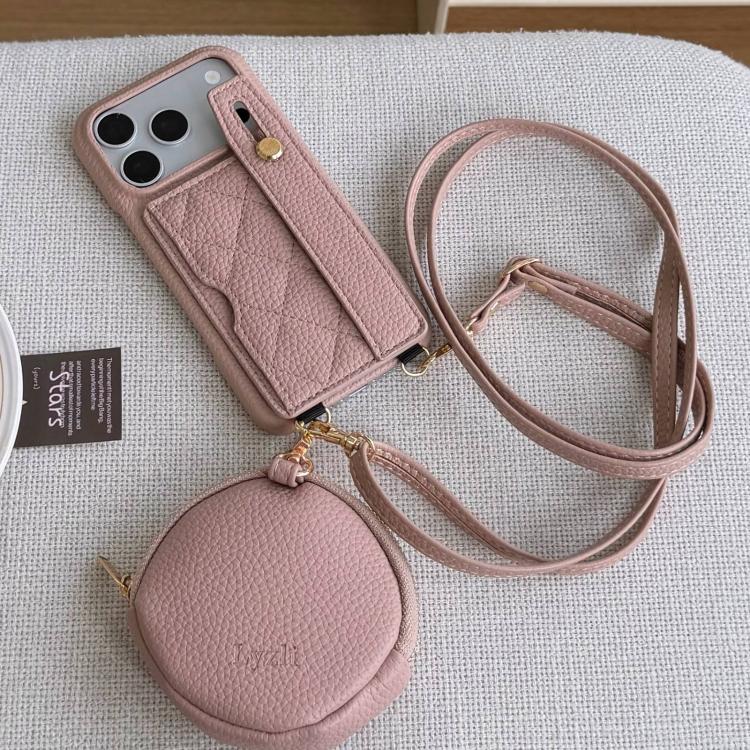 Custodia portafoglio in PU con cinturino per iPhone 17e e 16e