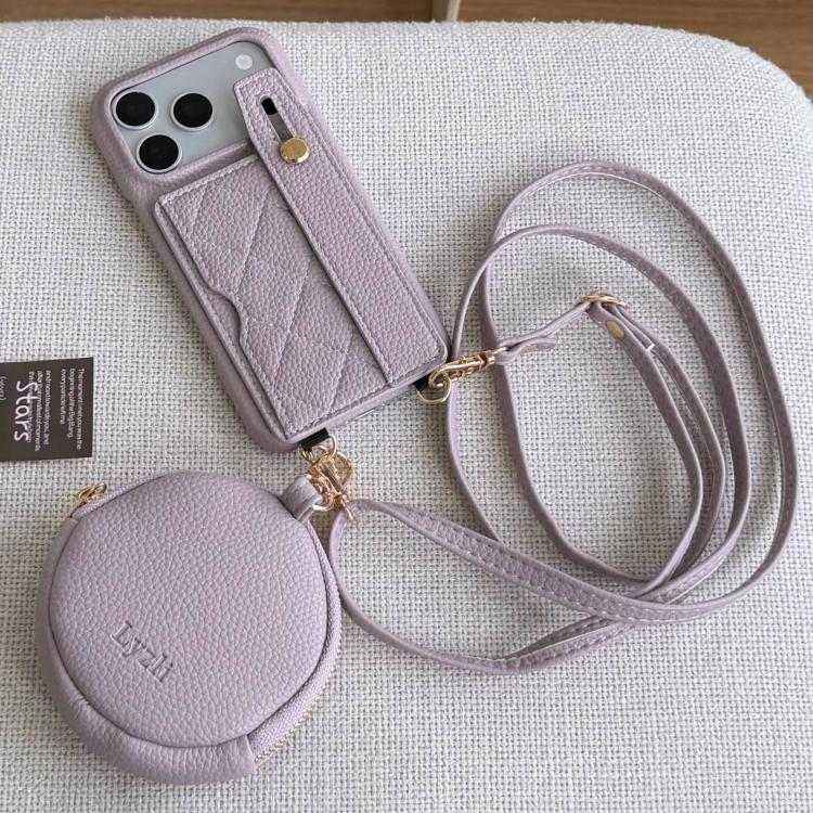 Custodia portafoglio in PU con cinturino per iPhone 17e e 16e