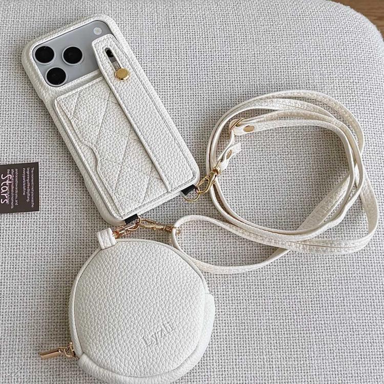 Custodia portafoglio in PU con cinturino per iPhone 17e e 16e