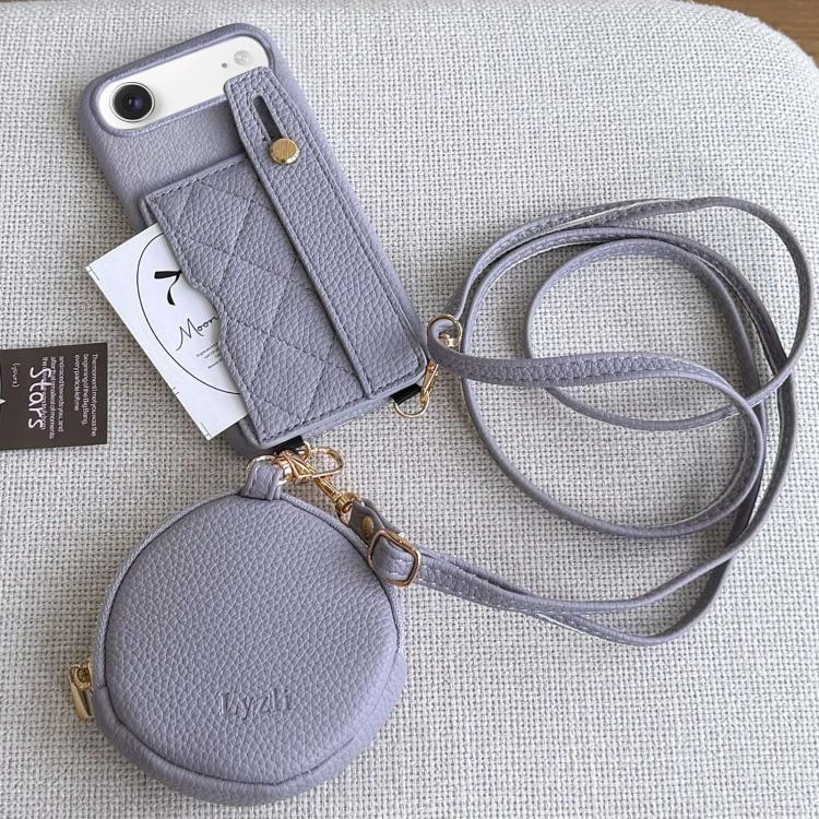 Custodia portafoglio in PU con cinturino per iPhone Air