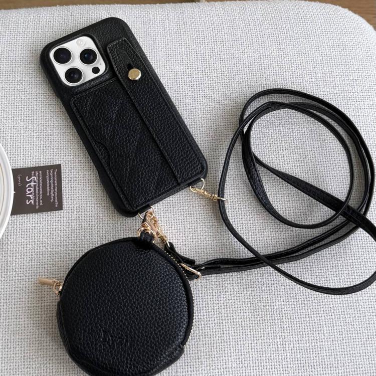 Custodia portafoglio in PU con cinturino per iPhone 14 Pro Max